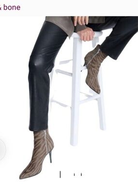 Rag & Bone Waylon calf hair ankle boots